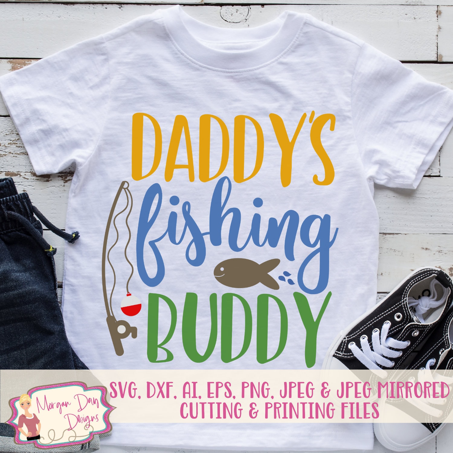 Download Daddy's Fishing Buddy SVG Fishing SVG Fishing Buddy | Etsy
