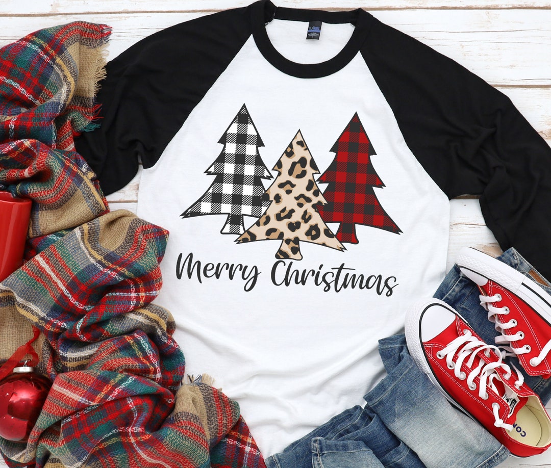 Christmas Tree SVG, Christmas SVG, Buffalo Plaid Tree SVG, Leopard Tree ...