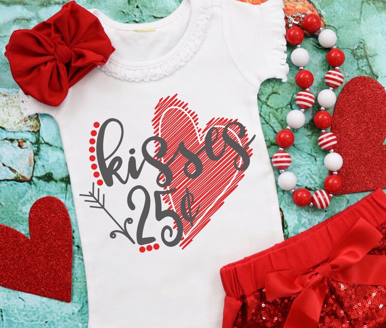 Download Valentine SVG Kisses 25 Cents SVG Kisses SVG Valentines ...