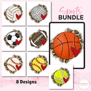 Sports Sublimation Bundle, Golf Png, Soccer Png, Volleyball Png, Football PNG, Basketball Png, Preppy Mascot PNG, School Spirit PNG