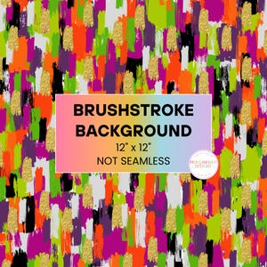 Halloween Brushstroke Background, Spooky PNG, Pattern PNG, Digital Paper, Brush Strokes, Messy Paint, Sublimation, Gold Glitter