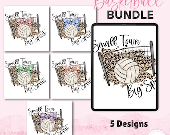Small Town Big Spirit Sublimatiebundel volleybal, volleybal png-ontwerpen, volleybalshirtontwerp, preppy mascotte png, shirt schoolgeest