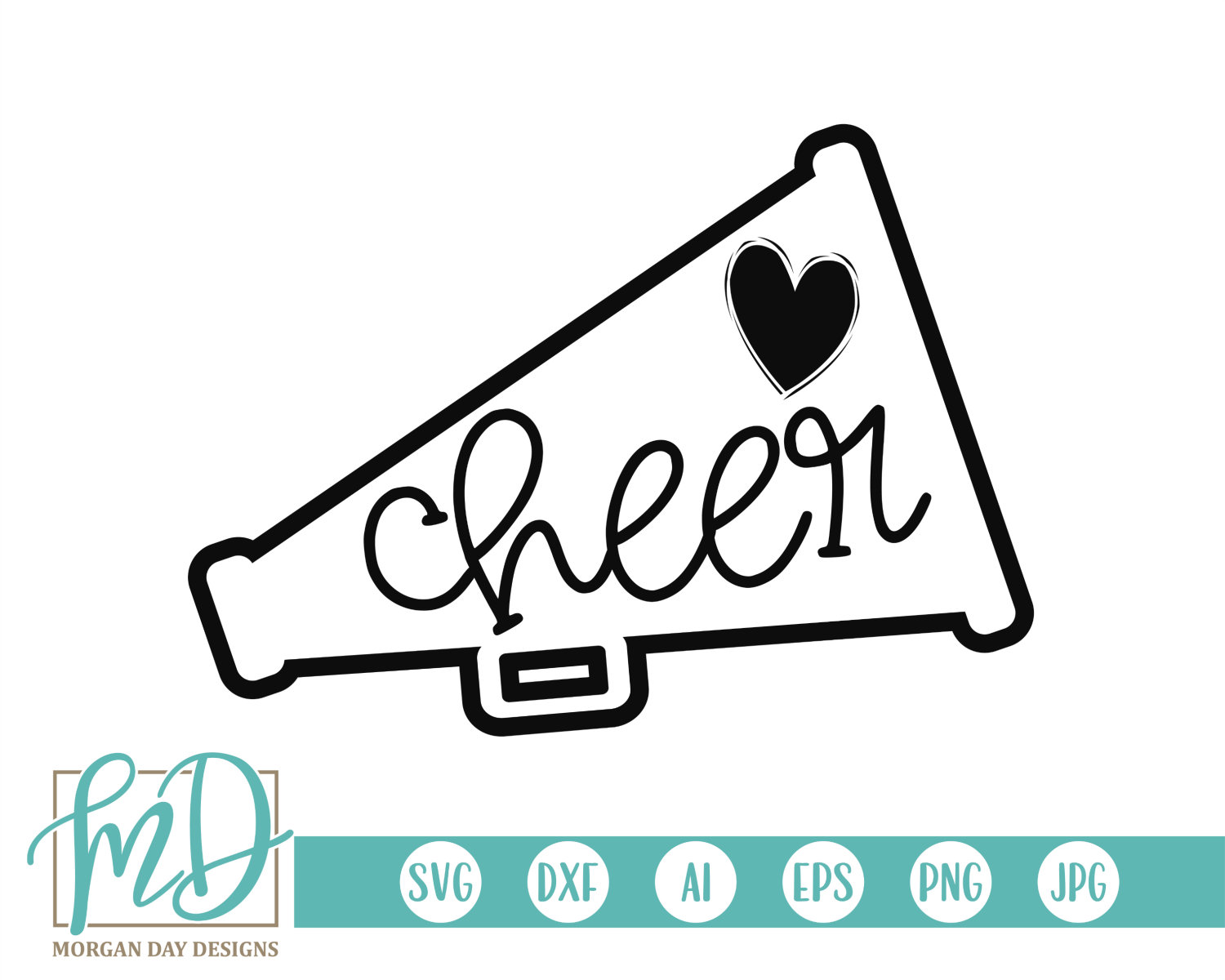 Paper, Party & Kids Cheer Svg Cheerleading Svg Cheer Silhouette Cheer