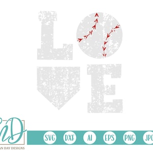 Love Baseball SVG, Baseball Mom SVG, Baseball SVG, Grunge Baseball svg, Distressed svg, Grunge svg, Baseball Love svg, Baseball Shirt