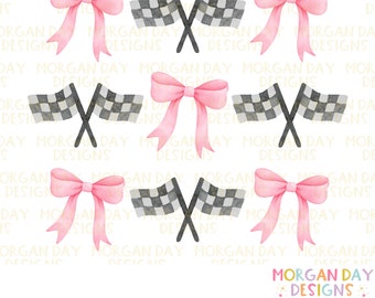 Coquette geblokte vlag png, roze strik esthetische png, race-png, preppy social club, trendy shirt, sublimatieontwerp, digitale download