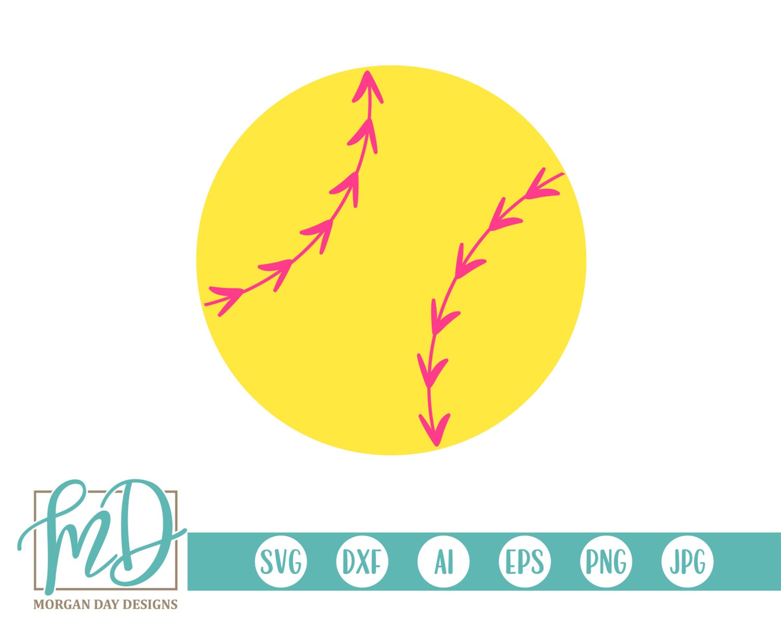 Softball SVG Softball Stitches SVG Love Softball SVG | Etsy