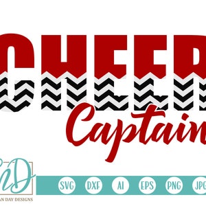 Cheer Captain SVG - Cheerleader SVG - Captain SVG - Basketball Cheer svg - Football Cheer svg - Cheer svg - Cheer Cut File - Cheer Shirt