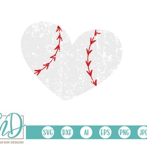 Baseball Heart SVG, Grunge Baseball SVG, Baseball SVG, Grunge svg, Distressed Baseball svg, Distressed svg, Baseball Mom svg, Biggest Fa