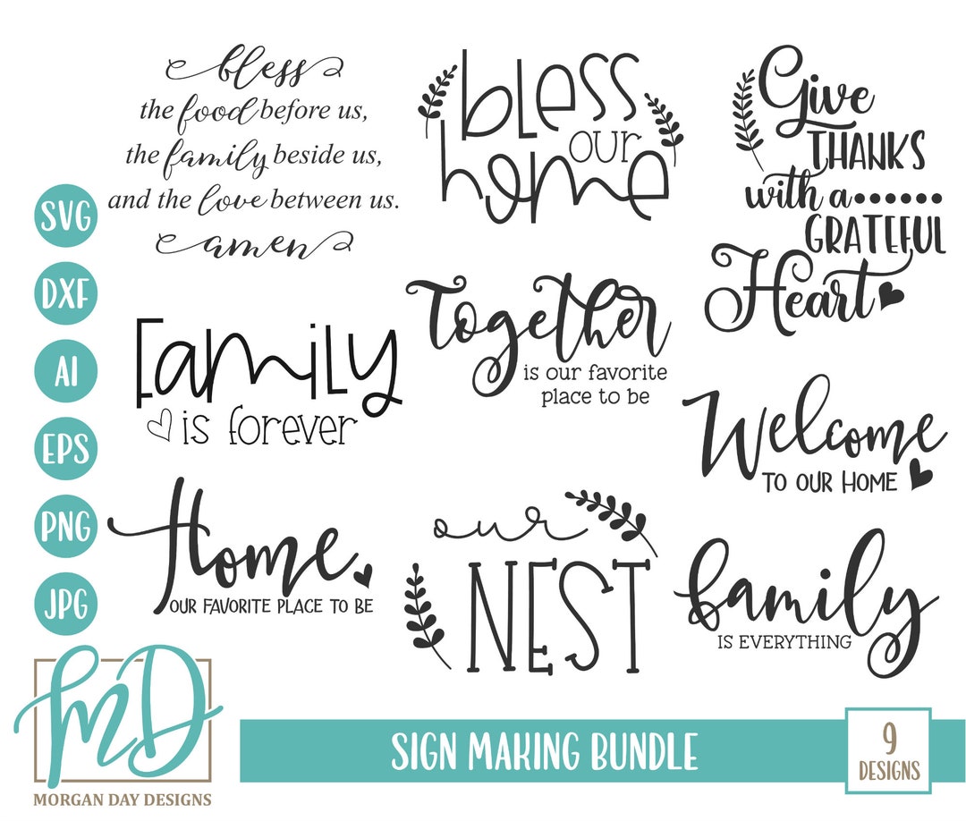 Sign Making SVG Bundle, Sign SVG Bundle, Sign Bundle, Family Bundle SVG ...