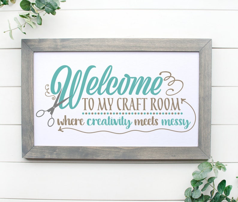 Welcome To My Craft Room Svg Crafting Svg Crafter Svg Etsy