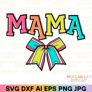 Coquette maman SVG, SVG pour la fête des mères, grand-mère PNG, Gigi, grand-mère, Mimi, grand-mère, noeud preppy tendance Svg, chemise maman lumineuse Doodle