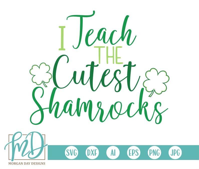 St Patricks Day SVG Teacher SVG Shamrock SVG Teacher - Etsy