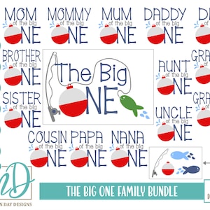 MOM, DAD or BRO Coordinating Shirt for O-fish-ally One Birthday, the Big  One First Birthday Shirt Bobber, Fishing, Boating, Vacation 