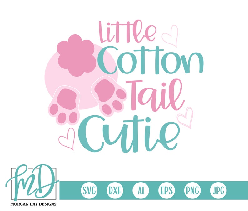 Download Easter SVG Little Cotton Tail Cutie SVG Bunny Butt SVG | Etsy