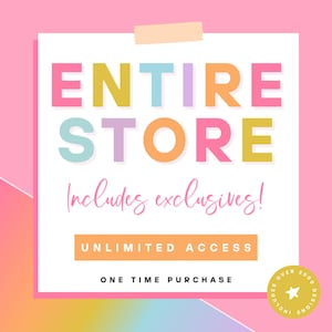 TIENDA COMPLETA - Tienda Etsy completa, Drive, Paquete SVG, Paquete de sublimación, Paquete PNG, Acceso ilimitado, Paquete de imágenes prediseñadas, Fondo, Pincelada