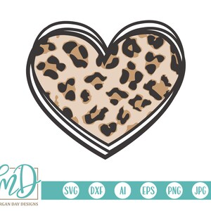 Leopard Herz SVG, Valentine SVG, Valentinstag SVG, Kinder Valentine Design svg, Gepard Herz svg, Valentine Cut Datei, Tier, Liebe, Mädchen