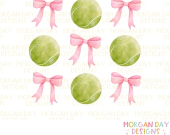 Coquette Tennis PNG, Pink Bow Esthetische PNG, Tennis PNG, Preppy Social Club, Trendy Shirt, Sublimatie Design, Digitale Download