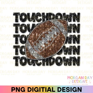 Futebol De Lantejoulas PNG, Lantejoulas Png, Temporada De Touchdown PNG, Sublimação De Futebol, Espírito Escolar, Mascote Preppy PNG, Touchdown Png, Mãe De Futebol