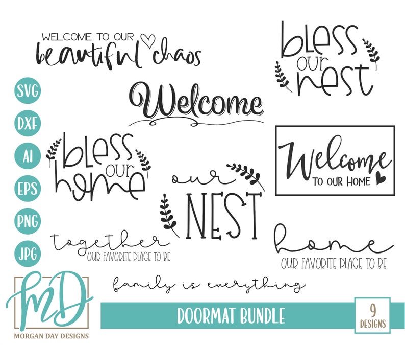 Download Art Collectibles Clip Art Home Svg Together Svg Doormat Bundle Svg Sign Svg Bundle Wood Sign Svg Doormat Svg Welcome Svg Doormat Svg Bundle Bless Our Nest Svg