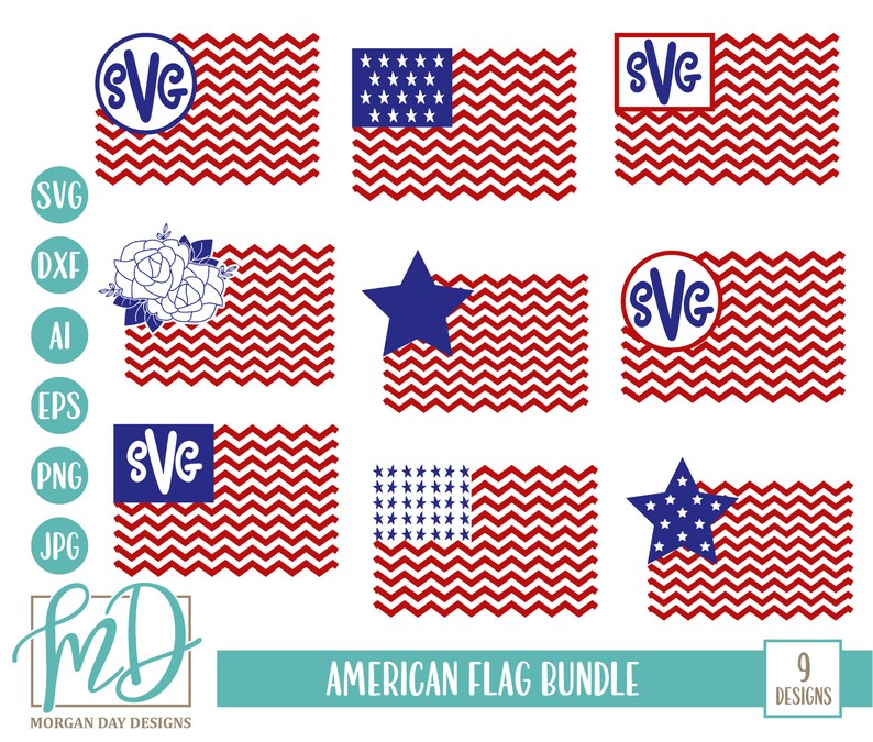Download American Flag Monogram Svg Monogram Svg Stars 4th Of July Svg Bundle 4th Of July Svg American Flag Bundle Svg 4th Of July Monogram Svg Stencils Templates Craft Supplies Tools