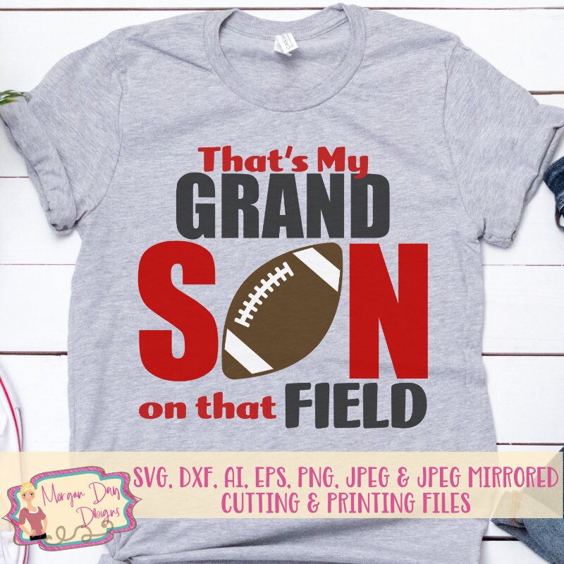 Download Football SVG That's My Grandson SVG Football Grandma | Etsy