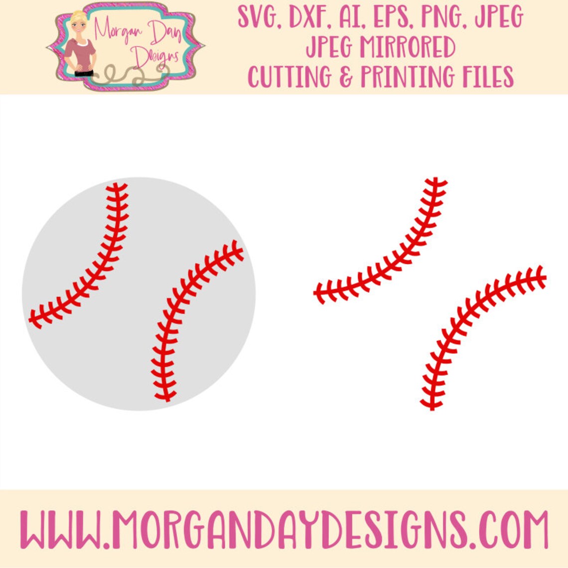 Baseball SVG Baseball Strings SVG Baseball Clip Art Noun Etsy