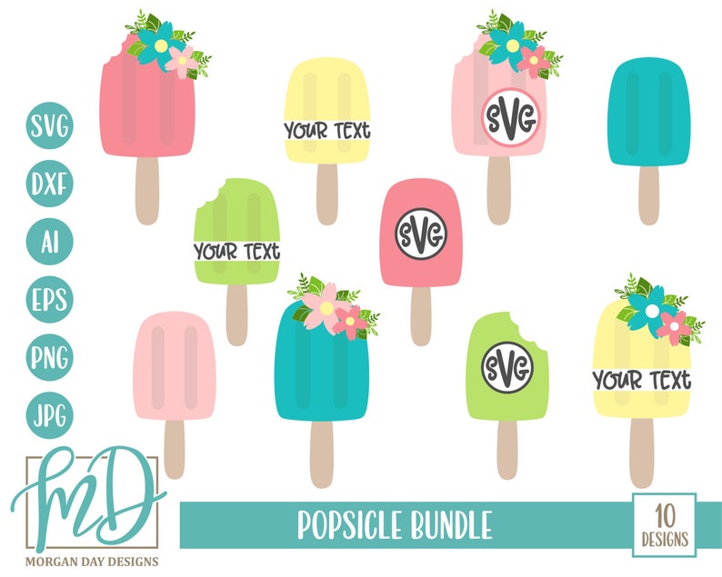 Download Popsicle Bundle SVG Summer SVG Bundle Summer SVG Ice Cream | Etsy