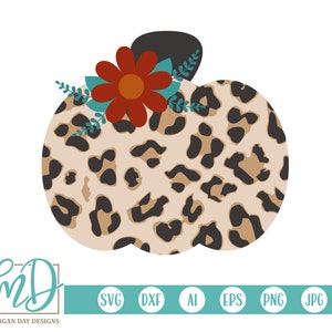 Leopard Pumpkin SVG, Pattern Pumpkin SVG, Pumpkin SVG, Floral Pumpkin svg, Fall svg, Thanksgiving svg, Girl Halloween svg, Leopard Print svg