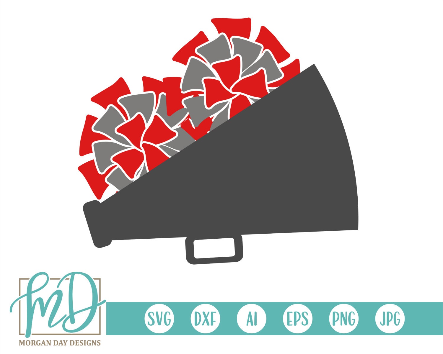 Pom Poms SVG Cheer SVG Cheerleader SVG Cheer Clipart Cheer Etsy