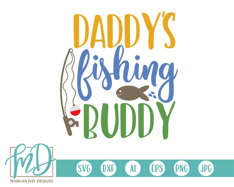 Download Daddys Fishing Buddy SVG Fishing SVG Father Son SVG Fathers | Etsy