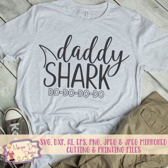 Daddy Shark SVG Dad SVG Daddy SVG Shark svg Funny svg | Etsy