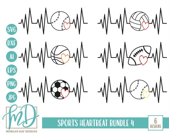 Download Sports Bundle Svg Bundle Svg Sports Heartbeat Svg Heartbeat Etsy