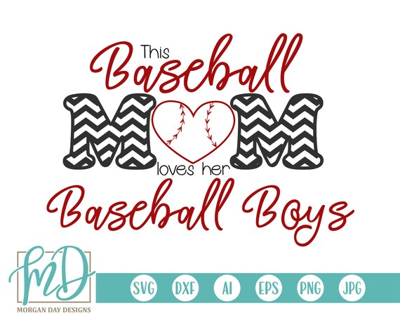 Baseball Mom Svg Baseball Svg Baseball Mama Svg Live Love Etsy