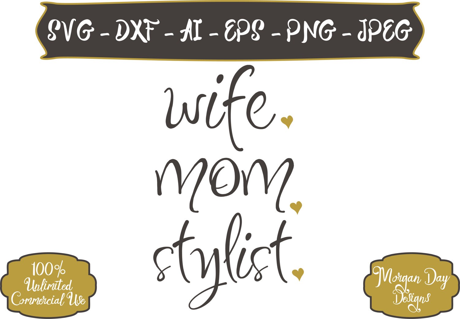 Download Wife Mom Stylist SVG Mom Life SVG Wife SVG Stylist svg | Etsy