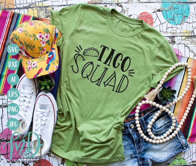 Taco Squad SVG Png Cricut Silhouette Mexican Food svg Cinco De Mayo SVG Eps Taco svg Drinking svg Tequila SVG Margarita svg Dxf