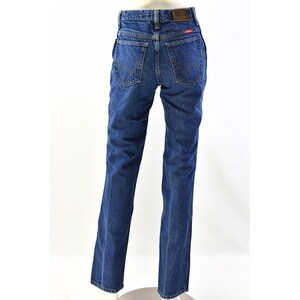 80s Vintage Wrangler Jeans Dark Wash High Waist Straight Leg Womens 6 image 7