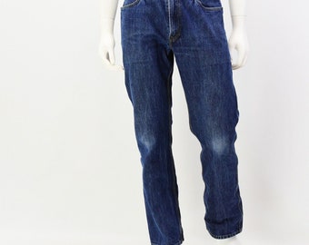 90s Vintage Levis Stovepipe Silver Tab Jeans Dark Stone Wash - Etsy