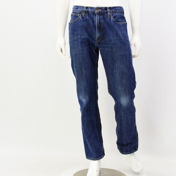 90s Vintage Mens 32 x 32 Levis 505 Dark Wash Stra… - image 1