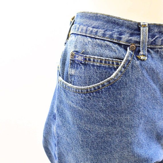 90s Vintage High Waist Straight Leg Lee Jeans Wom… - image 4