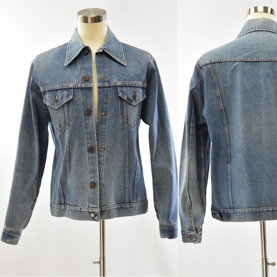 Vintage Denim Truckers Jacket Medium Stone Wash Ro