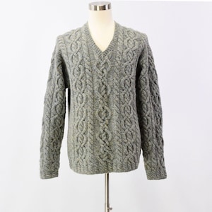 90s Vintage Mens XL L.L. Bean V Neck Wool Sweater