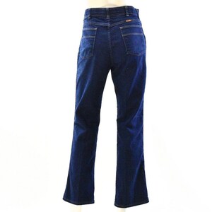 70s Vintage Flare Leg Wrangler Denim Jeans Womens 14 High Waist Rodeo Western image 2
