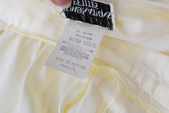 70s Vintage Womens L Petite Ivory Skirt Set Outfi… - image 8