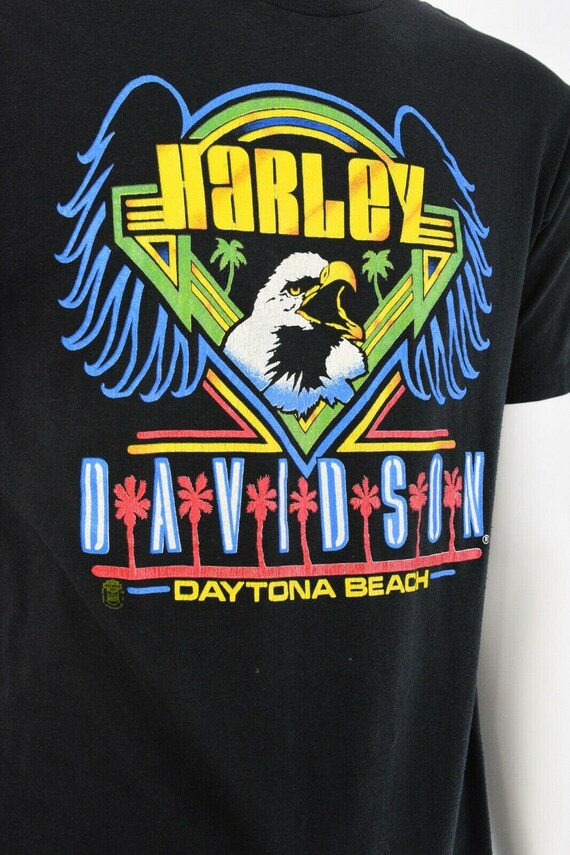 Mens 80s vintage harley davidson daytona beach gr… - image 2