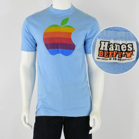 Apple blue t shirt hotsell
