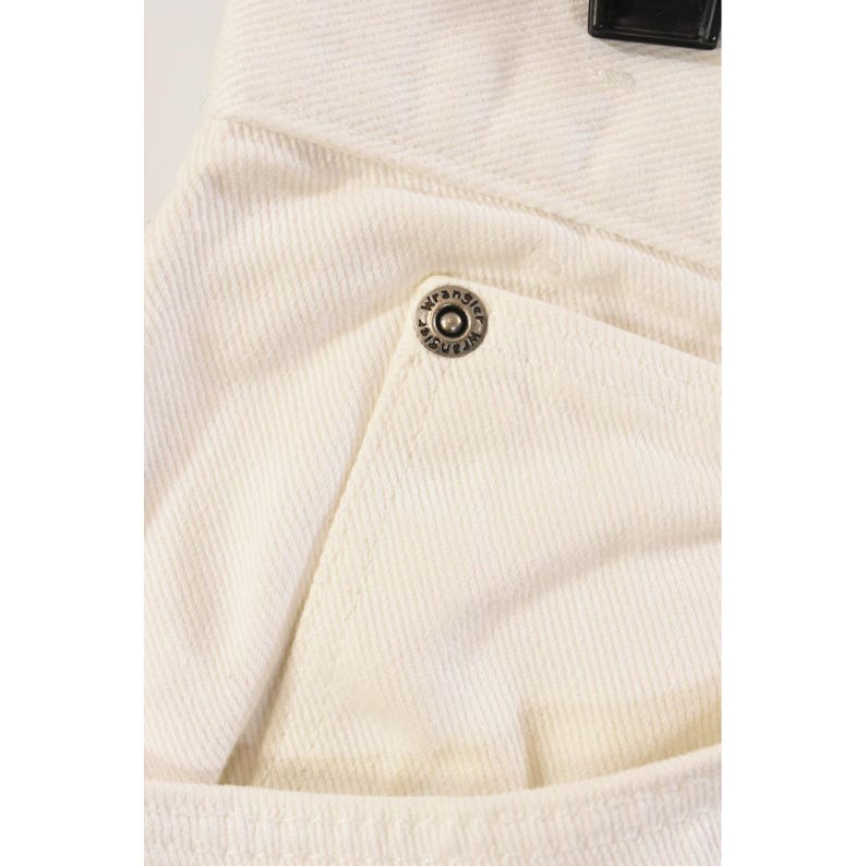 70s Vintage Wrangler White Jeans Mens 38x30 USA Made Western Cowboy Denim Bild 2