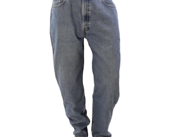 90s Vintage Levi's 550 Stone Wash Relaxed Fit Tapered Jeans Mens 40x32 Grunge