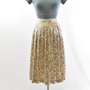80s Vintage Skirt Set Cropped Top Midi Skirt Wyndham Collection Womens PM