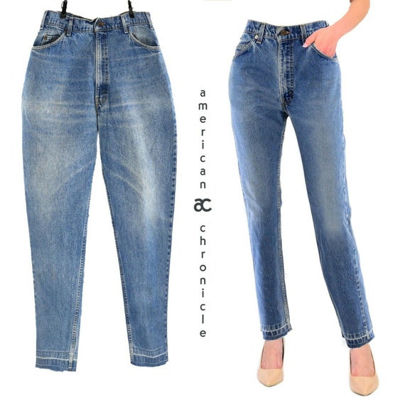 Womens Vintage High Waist Levis Jeans Tapered Leg… - image 1