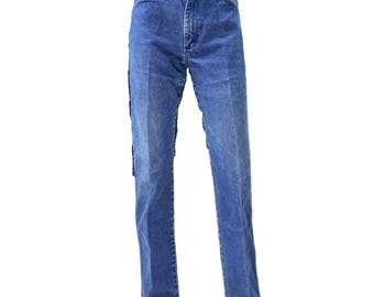 90s Vintage Wrangler High Rise Straight Leg Jeans Size 4 8 18 Blue Denim Western